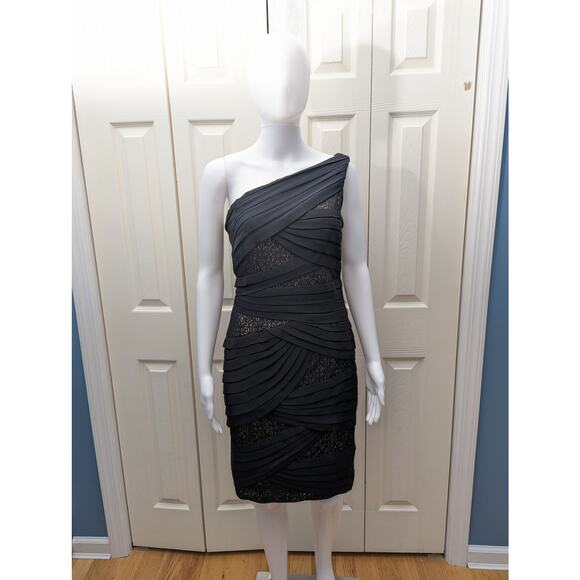 Tadashi Shoji Dress Size 4 Sheath Lace Wedding Guest Cocktail Party Formal Date - Picture 15 of 16